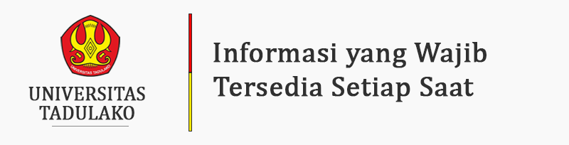 Informasi yang Wajib Tersedia Setiap Saat